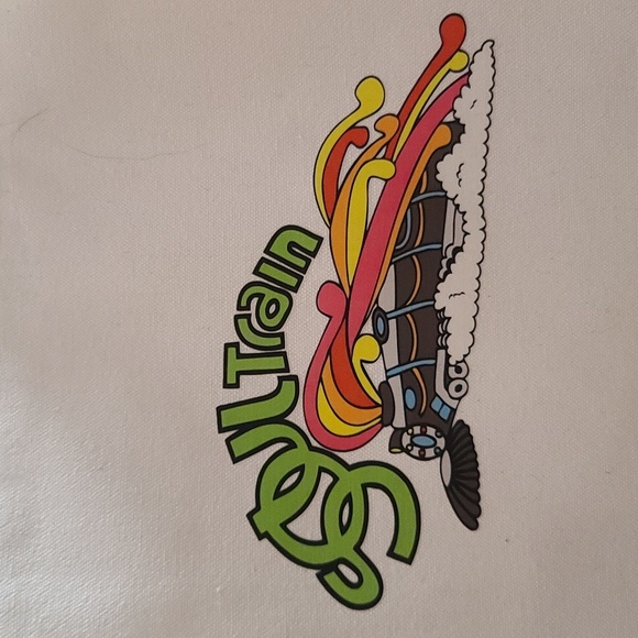 SOUL TRAIN Canvas Shoulder Tote Bag. VINTAGE theme but NWT - Picture 2 of 3